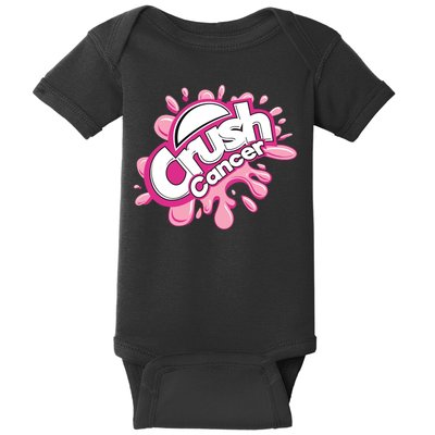 Crush Cancer Breast Cancer Awareness Baby Bodysuit