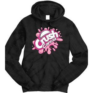 Crush Cancer Breast Cancer Awareness Tie Dye Hoodie