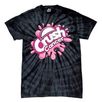 Crush Cancer Breast Cancer Awareness Tie-Dye T-Shirt