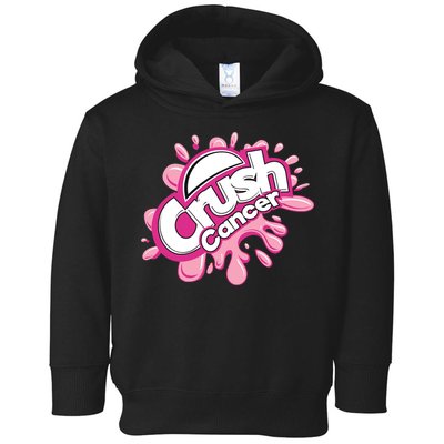 Crush Cancer Breast Cancer Awareness Toddler Hoodie