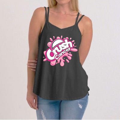 Crush Cancer Breast Cancer Awareness Women's Strappy Tank