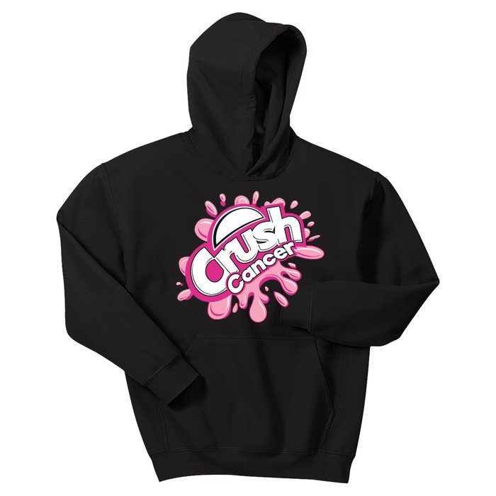 Crush Cancer Breast Cancer Awareness Kids Hoodie