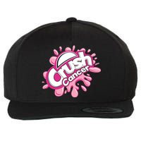 Crush Cancer Breast Cancer Awareness Wool Snapback Cap