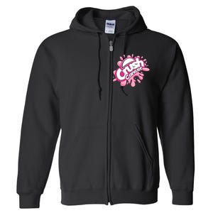 Crush Cancer Breast Cancer Awareness Full Zip Hoodie