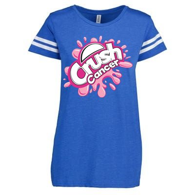 Crush Cancer Breast Cancer Awareness Enza Ladies Jersey Football T-Shirt