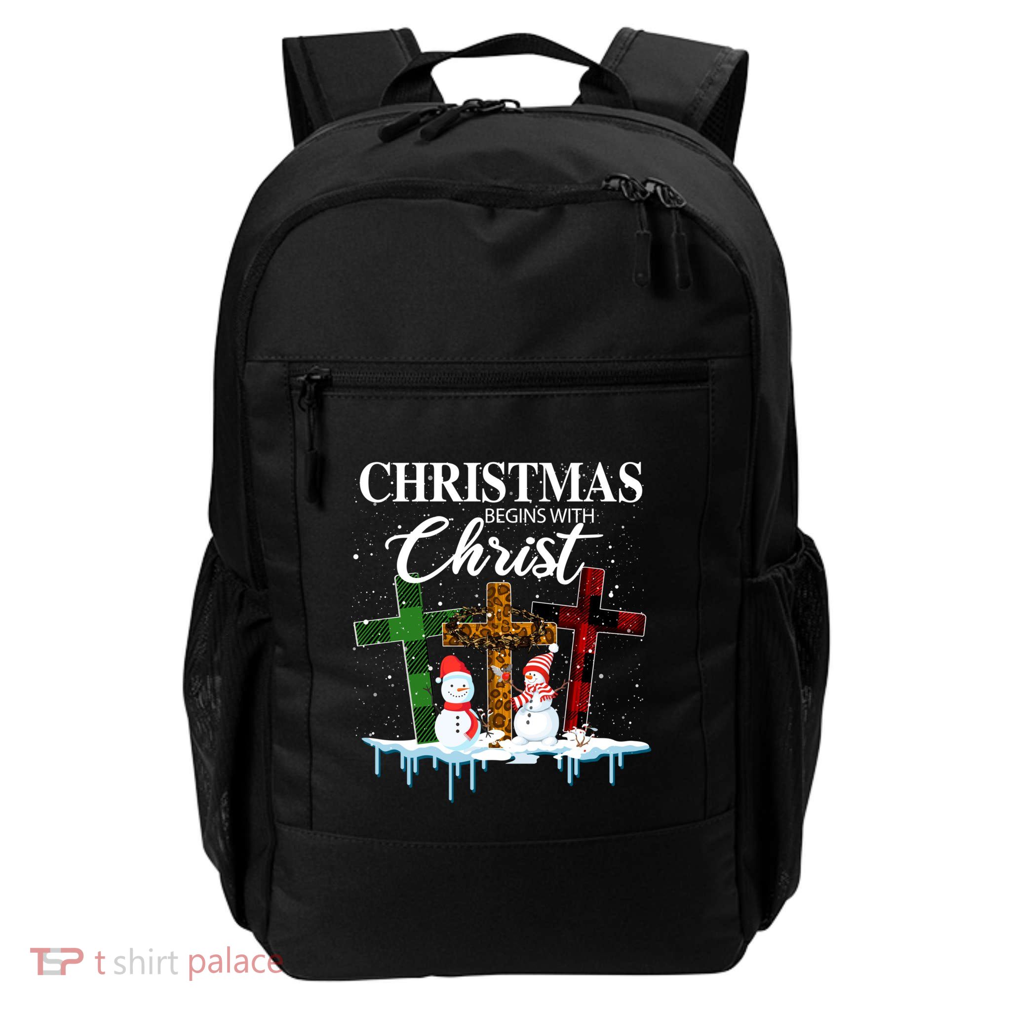 Cute Christmas Begins With Christ Costume Xmas Gifts Daily Commute Backpack
