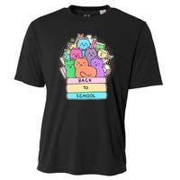 Cute Colorful Back to School Book Cats Cooling Performance Crew T-Shirt