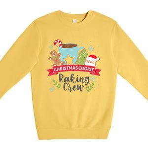 Christmas Cookie Baking Crew Gift Adults Gift Premium Crewneck Sweatshirt