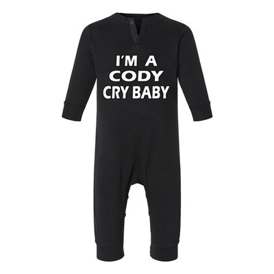 Cody Cry Baby Rhodes Cry Baby Wrestling Infant Fleece One Piece