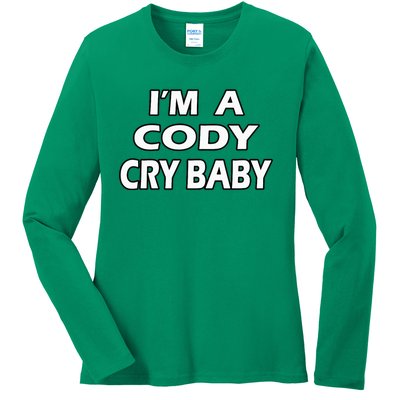 Cody Cry Baby Rhodes Cry Baby Wrestling Ladies Long Sleeve Shirt