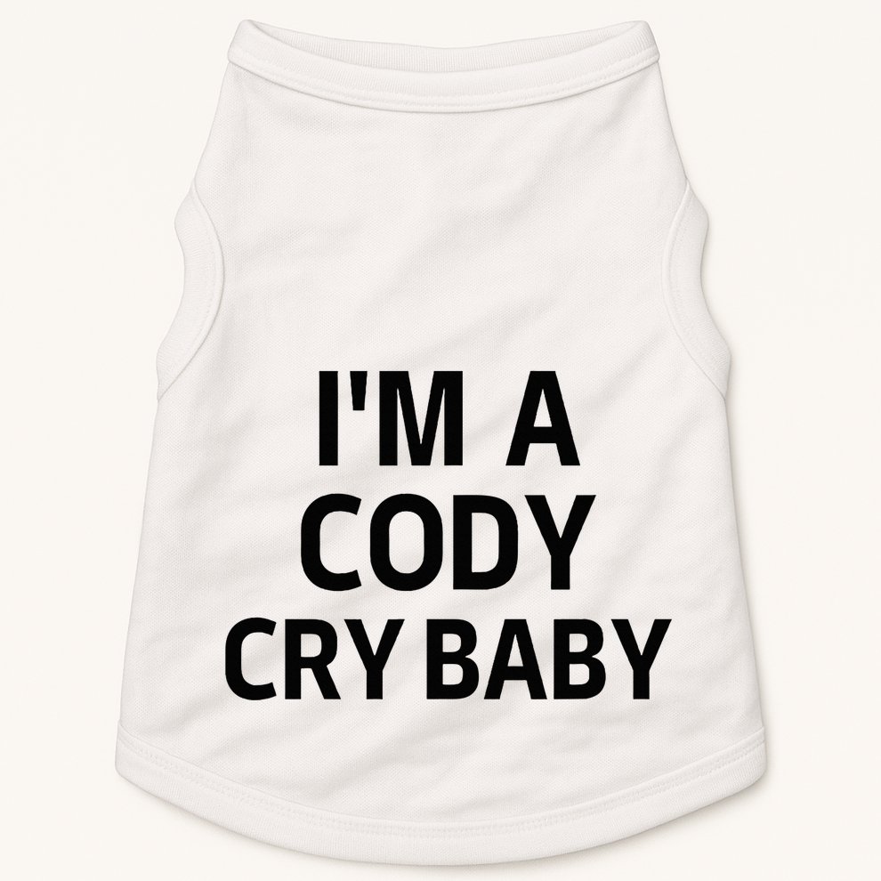 Cody Cry Baby Rhodes Cry Baby Wrestling Doggie Tank