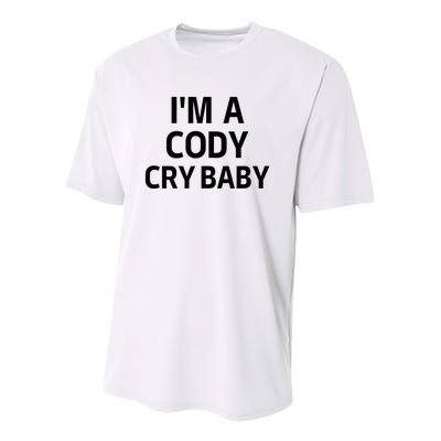 Cody Cry Baby Rhodes Cry Baby Wrestling Youth Performance Sprint T-Shirt