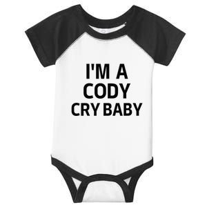 Cody Cry Baby Rhodes Cry Baby Wrestling Infant Baby Jersey Bodysuit