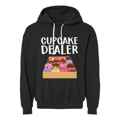 Cool Cupcake Baking Cookie Baker Cake Dealer Garment-Dyed Fleece Hoodie