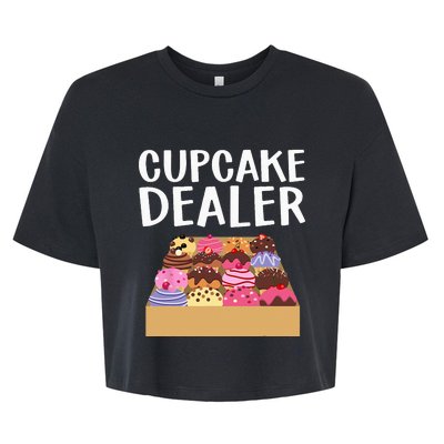 Cool Cupcake Baking Cookie Baker Cake Dealer Bella+Canvas Jersey Crop Tee