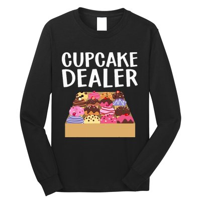 Cool Cupcake Baking Cookie Baker Cake Dealer Long Sleeve Shirt