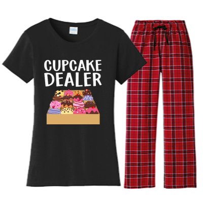 Cool Cupcake Baking Cookie Baker Cake Dealer Women's Flannel Pajama Set