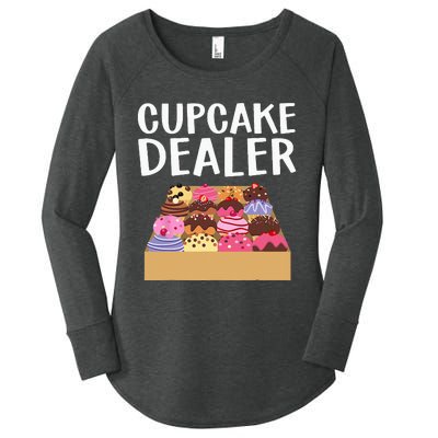 Cool Cupcake Baking Cookie Baker Cake Dealer Women's Perfect Tri Tunic Long Sleeve Shirt