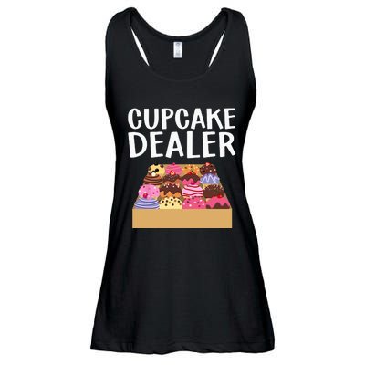 Cool Cupcake Baking Cookie Baker Cake Dealer Ladies Essential Flowy Tank