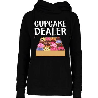 Cool Cupcake Baking Cookie Baker Cake Dealer Womens Funnel Neck Pullover Hood