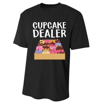 Cool Cupcake Baking Cookie Baker Cake Dealer Performance Sprint T-Shirt