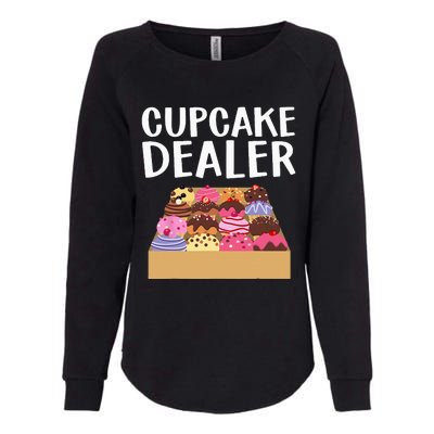 Cool Cupcake Baking Cookie Baker Cake Dealer Womens California Wash Sweatshirt