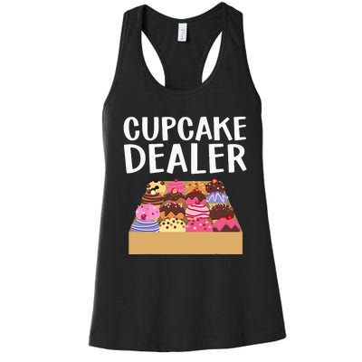 Cool Cupcake Baking Cookie Baker Cake Dealer Women's Racerback Tank