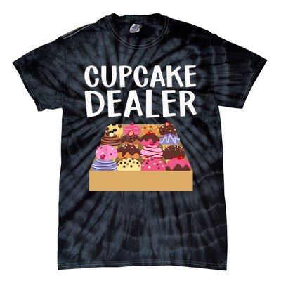 Cool Cupcake Baking Cookie Baker Cake Dealer Tie-Dye T-Shirt