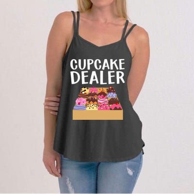 Cool Cupcake Baking Cookie Baker Cake Dealer Women's Strappy Tank