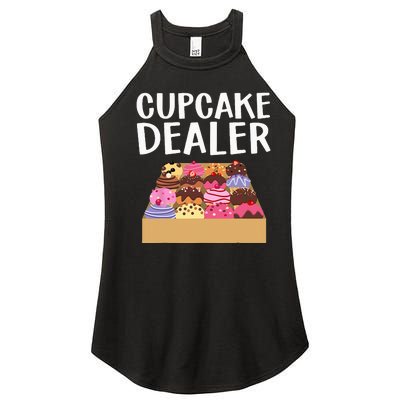 Cool Cupcake Baking Cookie Baker Cake Dealer Women’s Perfect Tri Rocker Tank