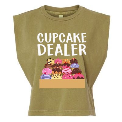 Cool Cupcake Baking Cookie Baker Cake Dealer Garment-Dyed Women's Muscle Tee