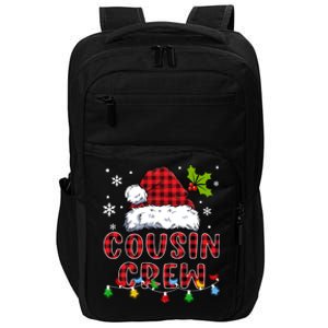 Cousin Crew Buffalo Red Plaid Christmas Pajamas Family Xmas Cute Gift Impact Tech Backpack