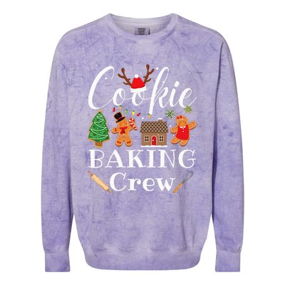 Christmas Cookie Baking Crew Family Baking Team Colorblast Crewneck Sweatshirt