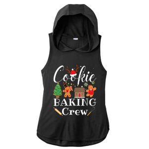 Christmas Cookie Baking Crew Family Baking Team Ladies PosiCharge Tri-Blend Wicking Draft Hoodie Tank