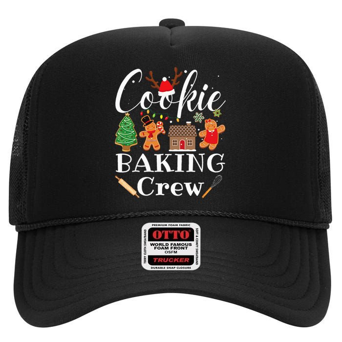 Christmas Cookie Baking Crew Family Baking Team High Crown Mesh Back Trucker Hat