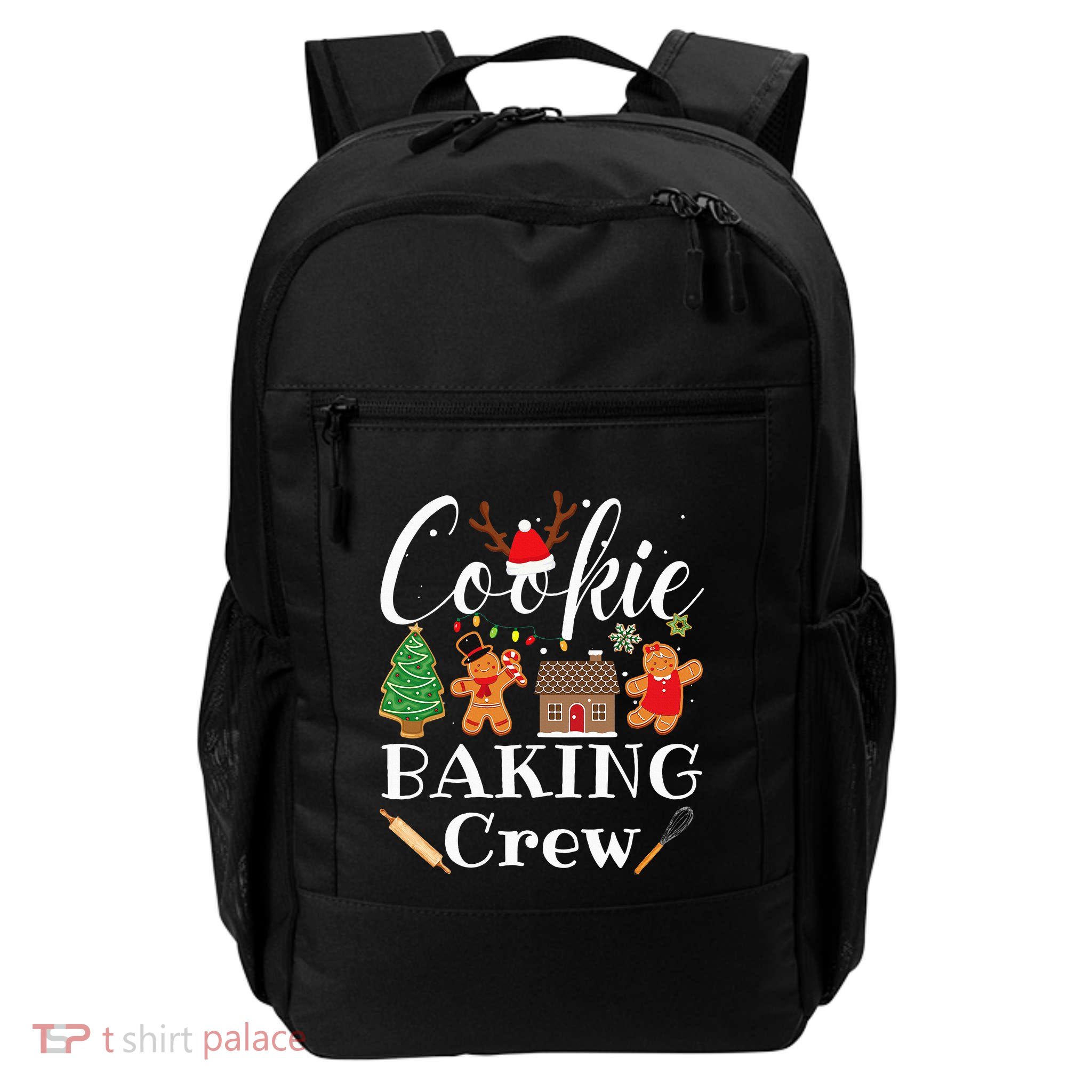 Christmas Cookie Baking Crew Family Baking Team Daily Commute Backpack