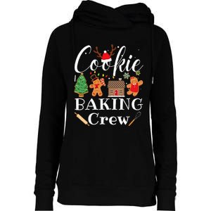 Christmas Cookie Baking Crew Family Baking Team Womens Funnel Neck Pullover Hood