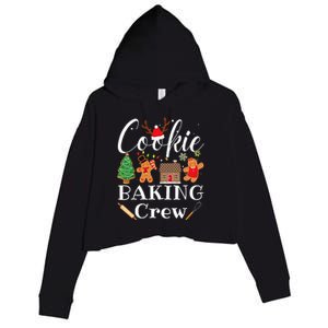 Christmas Cookie Baking Crew Family Baking Team Crop Fleece Hoodie