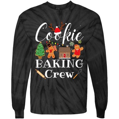 Christmas Cookie Baking Crew Family Baking Team Tie-Dye Long Sleeve Shirt