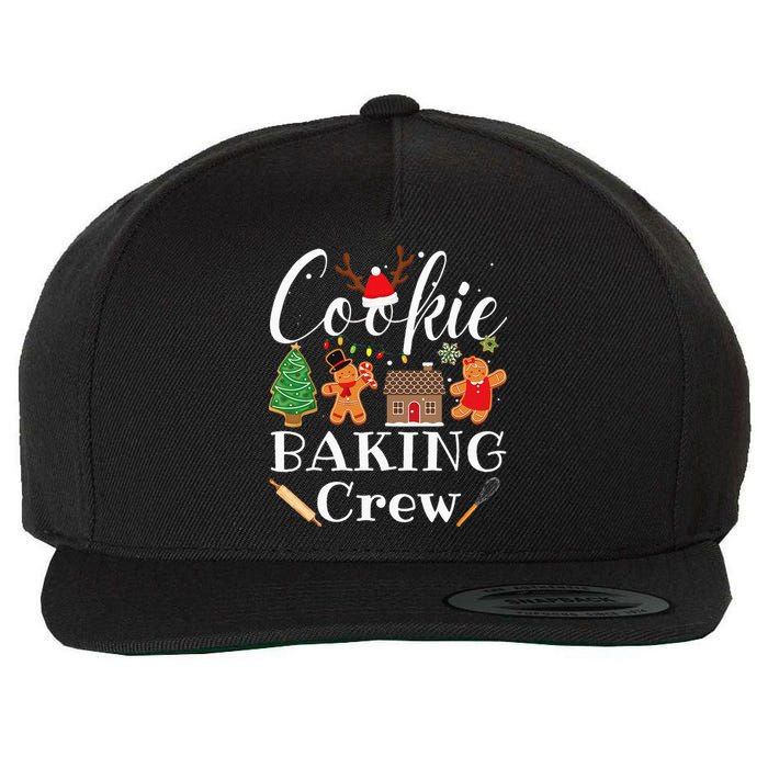 Christmas Cookie Baking Crew Family Baking Team Wool Snapback Cap