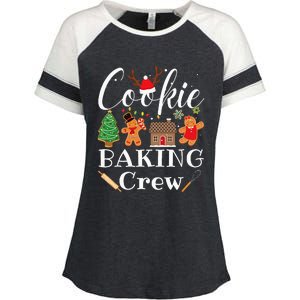 Christmas Cookie Baking Crew Family Baking Team Enza Ladies Jersey Colorblock Tee