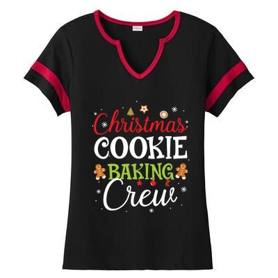 Christmas Cookie Baking Crew Funny Cookie Xmas Gifts Ladies Halftime Notch Neck Tee