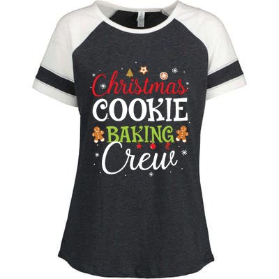 Christmas Cookie Baking Crew Funny Cookie Xmas Gifts Enza Ladies Jersey Colorblock Tee