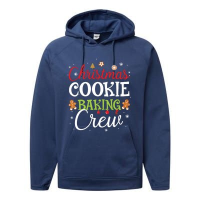 Christmas Cookie Baking Crew Funny Cookie Xmas Gifts Performance Fleece Hoodie