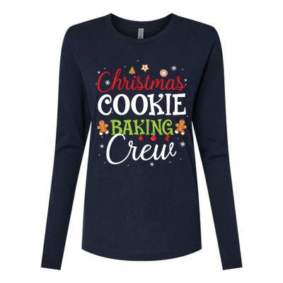 Christmas Cookie Baking Crew Funny Cookie Xmas Gifts Womens Cotton Relaxed Long Sleeve T-Shirt