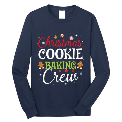 Christmas Cookie Baking Crew Funny Cookie Xmas Gifts Long Sleeve Shirt