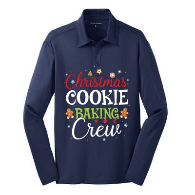 Christmas Cookie Baking Crew Funny Cookie Xmas Gifts Silk Touch Performance Long Sleeve Polo