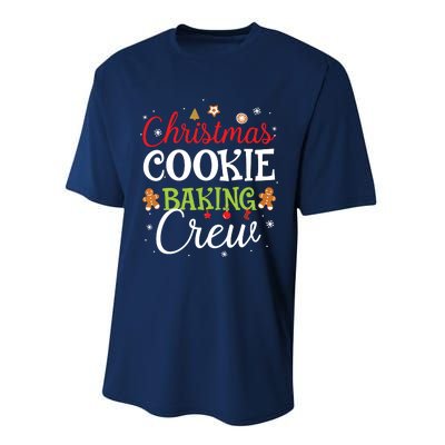 Christmas Cookie Baking Crew Funny Cookie Xmas Gifts Performance Sprint T-Shirt