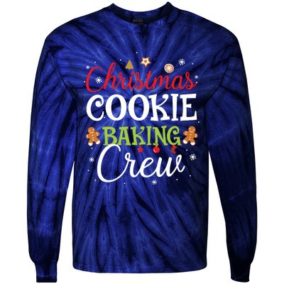 Christmas Cookie Baking Crew Funny Cookie Xmas Gifts Tie-Dye Long Sleeve Shirt