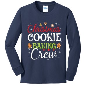 Christmas Cookie Baking Crew Funny Cookie Xmas Gifts Kids Long Sleeve Shirt